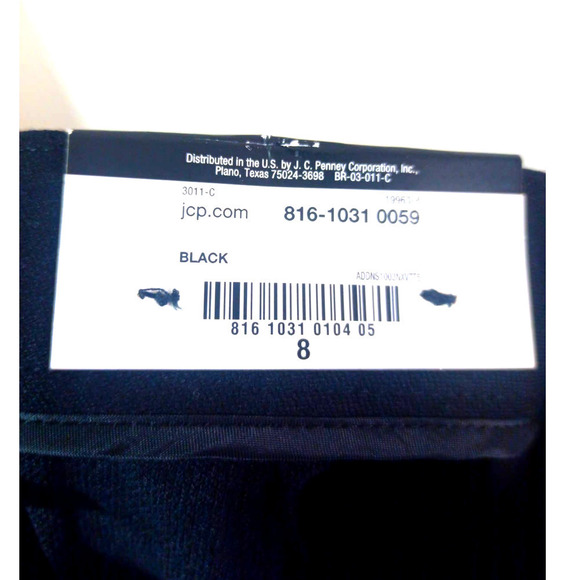 NWT Worthington Women Size 8 Wide Leg Black Pants Work Office - Picture 5 of 7